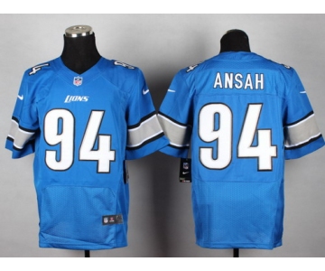 Nike Detroit Lions #94 Ezekiel Ansah Light Blue Elite Jersey