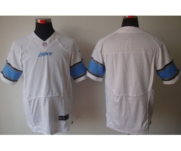 Nike Detroit Lions Blank White Elite Jersey