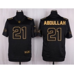 Nike Lions #21 Ameer Abdullah Black Men's Stitched NFL Elite Pro Line Gold Collection Jersey