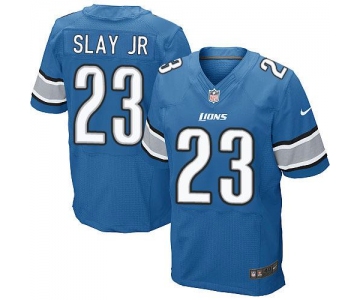 Nike Lions #23 Darius Slay JR Blue Team Color Men's Stitched NFL Elite Jersey