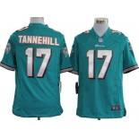 Nike Miami Dolphins #17 Ryan Tannehill Green Game Jersey