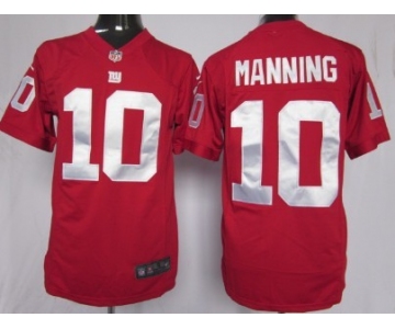 Nike New York Giants #10 Eli Manning Red Game Jersey