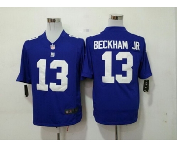 Nike New York Giants #13 Odell Beckham Jr Blue Game Jersey