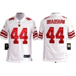 Nike New York Giants #44 Ahmad Bradshaw White Game Jersey