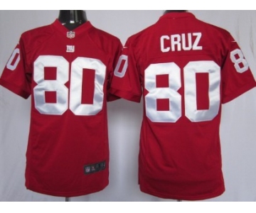 Nike New York Giants #80 Victor Cruz Red Game Jersey