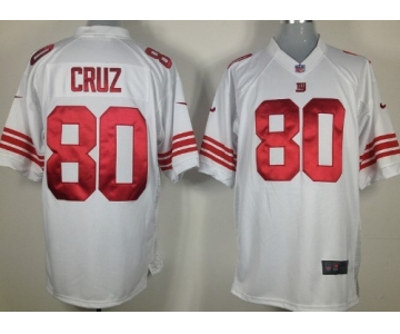 Nike New York Giants #80 Victor Cruz White Game Jersey