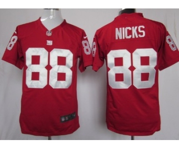 Nike New York Giants #88 Hakeem Nicks Red Game Jersey