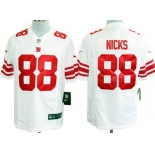 Nike New York Giants #88 Hakeem Nicks White Game Jersey