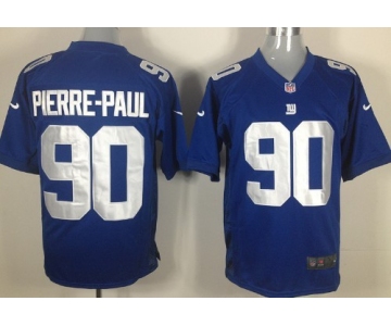 Nike New York Giants #90 Jason Pierre-Paul Blue Game Jersey