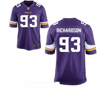 Men's Minnesota Vikings #93 Sheldon Richardson Purple Team Color Stitched NFL Nike Game Jersey