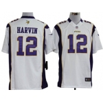 Nike Minnesota Vikings #12 Percy Harvin White Game Jersey