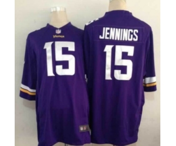 Nike Minnesota Vikings #15 Greg Jennings 2013 Purple Game Jersey