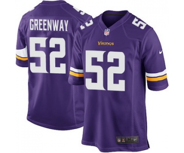 Nike Minnesota Vikings #52 Chad Greenway 2013 Purple Game Jersey