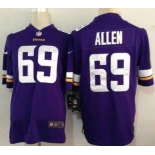 Nike Minnesota Vikings #69 Jared Allen 2013 Purple Game Jersey