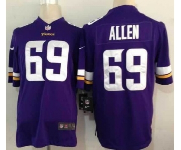 Nike Minnesota Vikings #69 Jared Allen 2013 Purple Game Jersey