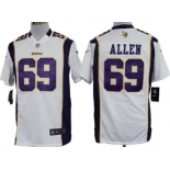 Nike Minnesota Vikings #69 Jared Allen White Game Jersey