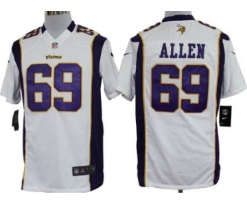 Nike Minnesota Vikings #69 Jared Allen White Game Jersey