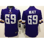 Nike Minnesota Vikings #69 Spencer Nealy 2013 Purple Game Jersey