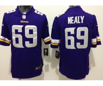 Nike Minnesota Vikings #69 Spencer Nealy 2013 Purple Game Jersey