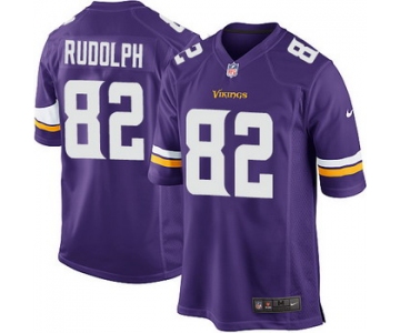 Nike Minnesota Vikings #82 Kyle Rudolph 2013 Purple Game Jersey