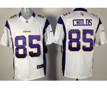 Nike Minnesota Vikings #85 Greg Childs White Game Jersey