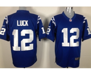 Nike Indianapolis Colts #12 Andrew Luck Blue Game Jersey