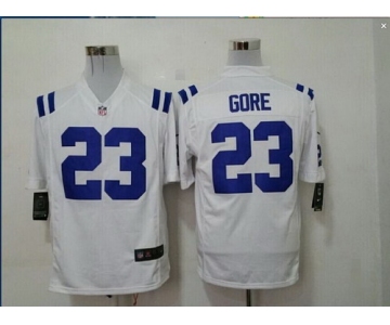 Nike Indianapolis Colts #23 Frank Gore White Game Jersey