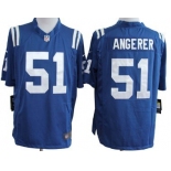 Nike Indianapolis Colts #51 Pat Angerer Blue Game Jersey