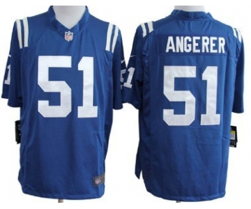 Nike Indianapolis Colts #51 Pat Angerer Blue Game Jersey