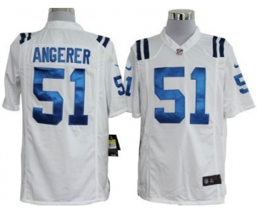 Nike Indianapolis Colts #51 Pat Angerer White Game Jersey