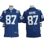 Nike Indianapolis Colts #87 Reggie Wayne Blue Game Jersey
