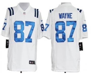 Nike Indianapolis Colts #87 Reggie Wayne White Game Jersey