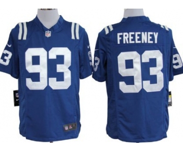 Nike Indianapolis Colts #93 Dwight Freeney Blue Game Jersey