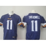 Men's Minnesota Vikings #11 Laquon Treadwell Purple Team Color NFL Nike Elite Jersey