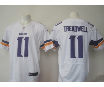 Men's Minnesota Vikings #11 Laquon Treadwell White Road NFL Nike Elite Jersey