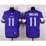 Men's Minnesota Vikings #11 Mike Wallace Purple Team Color NFL Nike Elite Jersey