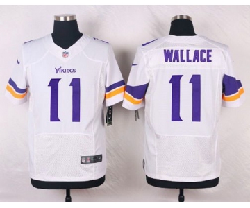 Men's Minnesota Vikings #11 Mike Wallace White Road NFL Nike Elite Jersey