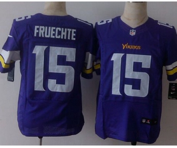 Men's Minnesota Vikings #15 Isaac Fruechte 2013 Nike Purple Elite Jersey