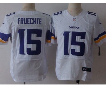 Men's Minnesota Vikings #15 Isaac Fruechte 2013 Nike White Elite Jersey