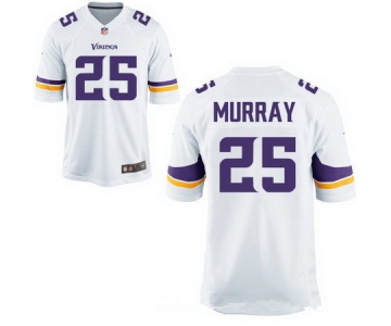 Men's Minnesota Vikings #25 Latavius Murray White Road Stitched NFL Nike Elite Jersey