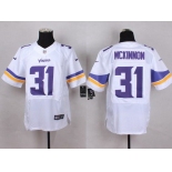 Men's Minnesota Vikings #31 Jerick McKinnon 2013 Nike White Elite Jersey