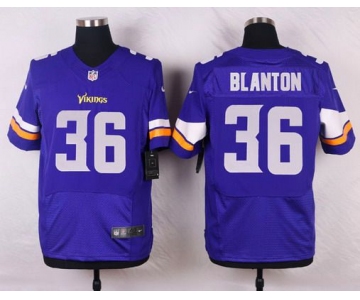 Men's Minnesota Vikings #36 Robert Blanton Purple Team Color NFL Nike Elite Jersey