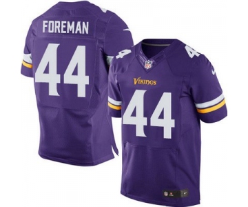 Men's Minnesota Vikings #44 Chuck Foreman Purple Team Color NFL Nike Elite Jersey