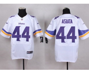 Men's Minnesota Vikings #44 Matt Asiata 2013 Nike White Elite Jersey