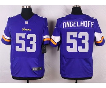 Men's Minnesota Vikings #53 Mick Tingelhoff Purple Retired Player NFL Nike Elite Jersey