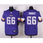 Men's Minnesota Vikings #66 David Yankey Purple Team Color NFL Nike Elite Jersey