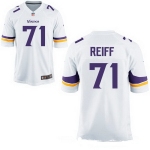 Men's Minnesota Vikings #71 Riley Reiff White Road Stitched NFL Nike Elite Jersey