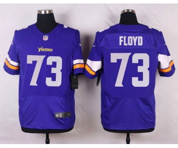 Men's Minnesota Vikings #73 Sharrif Floyd Purple Team Color NFL Nike Elite Jersey