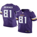 Men's Minnesota Vikings #81 Moritz Boehringer Purple Team Color Stitched NFL Elite Jersey