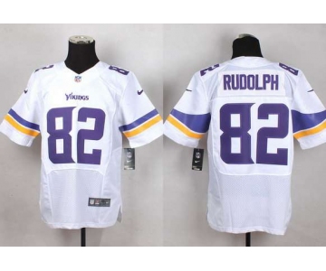 Men's Minnesota Vikings #82 Kyle Rudolph 2013 Nike White Elite Jersey